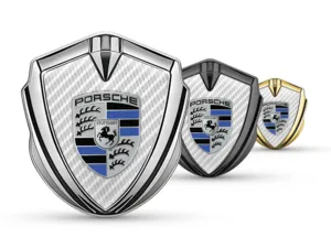 Porsche Emblema Metal Insignia Dinámico Maqueta Estiloso